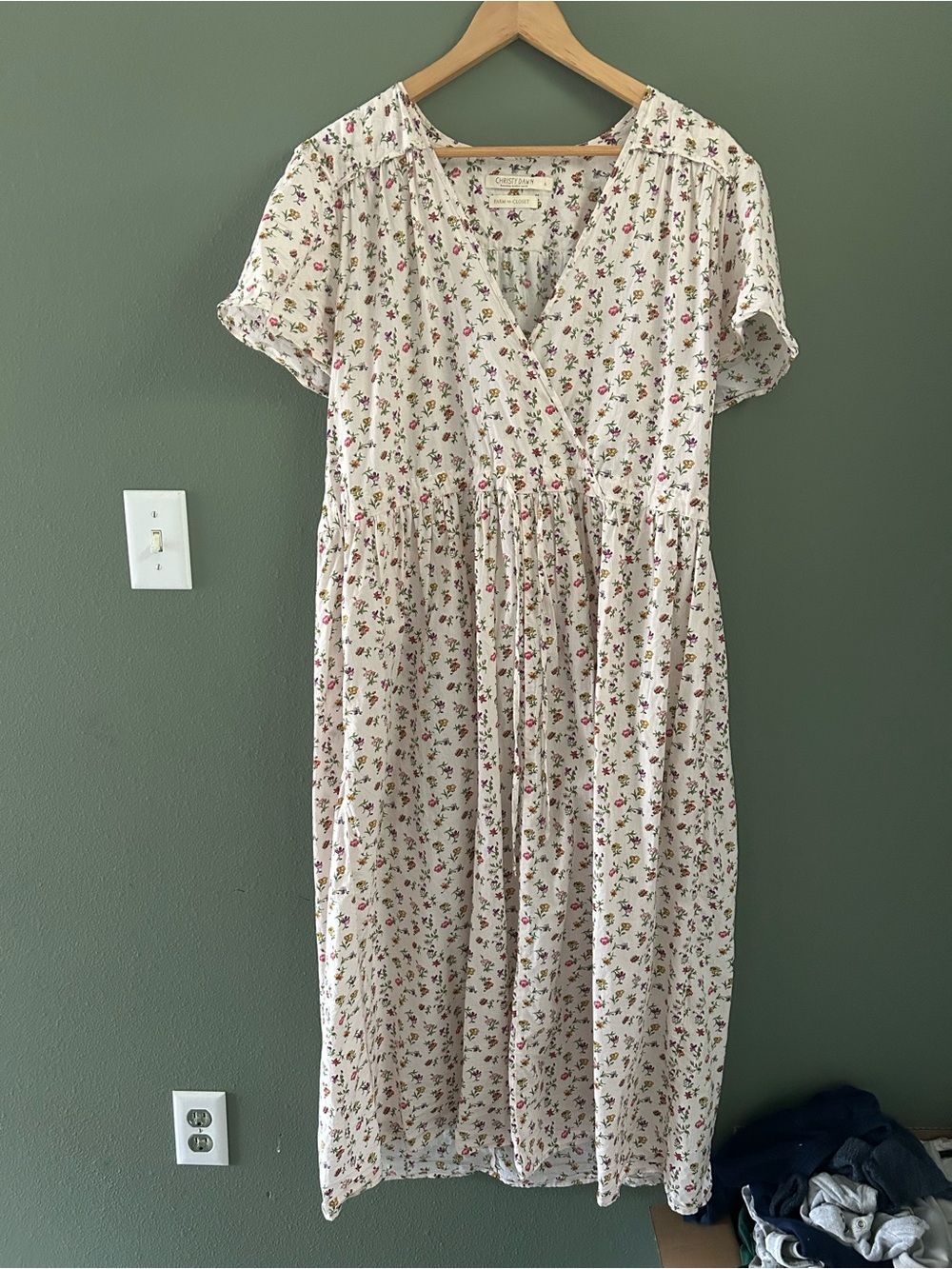 Christy Dawn Dawn dress in cream garden